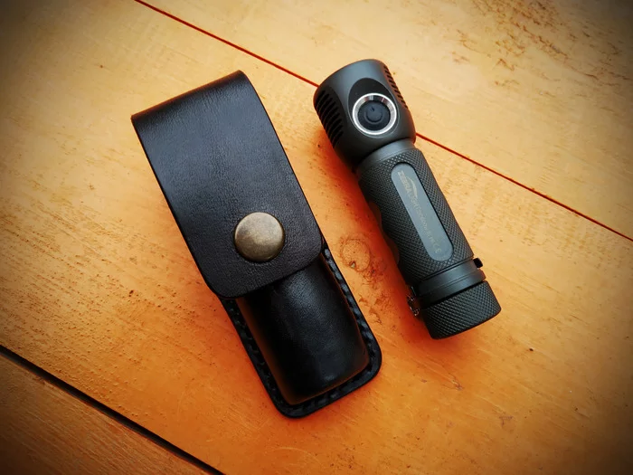 Leather case for flashlight - My, With your own hands, Handmade, Leather, Needlework without process, Longpost, Leather products, Needlework, Accessories, Video