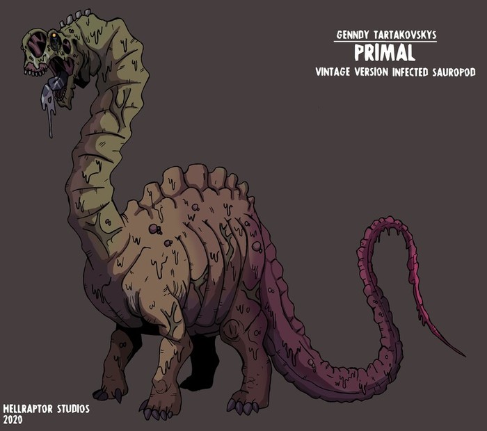 Infected Sauropod from Primal by Hellraptor Studios