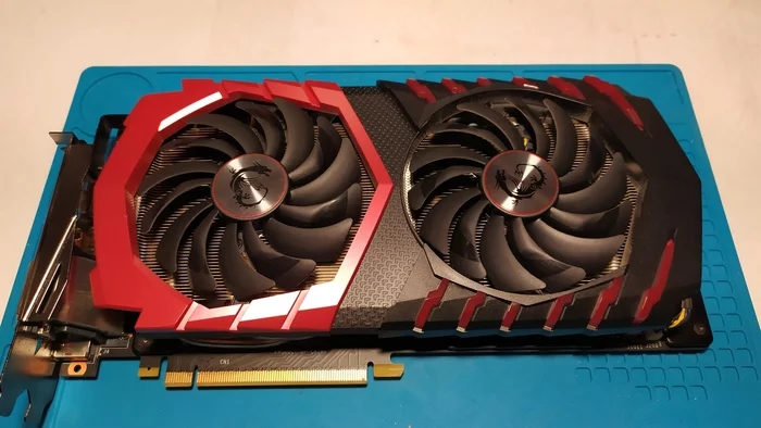 MSI gaming x gtx 1060 and a quiet click - My, Repair, Geforce GTX 1060, Longpost