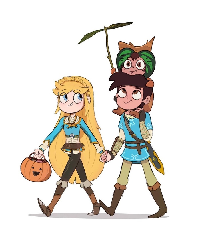 . (  ) Star vs Forces of Evil, , , , Star Butterfly, Marco Diaz, Janna Ordonia, Tom Lucitor, The Legend of Zelda, 