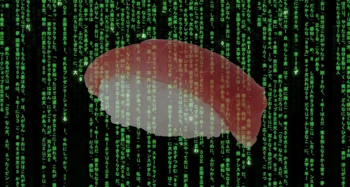 What was hidden in the green code of The Matrix? - Facts, Matrix, Sushi, Symbols and symbols, The Matrix (film)