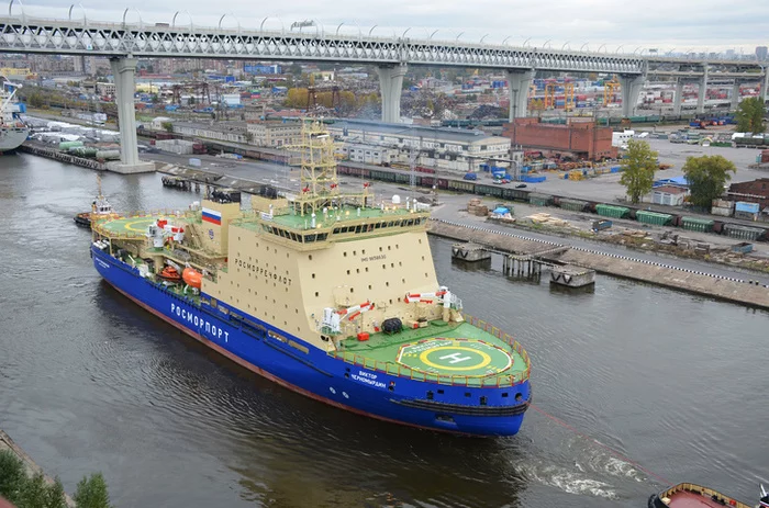 The new diesel-electric icebreaker “Viktor Chernomyrdin” was handed over to Rosmorport - Icebreaker, Arctic, Fleet, Shipbuilding, Russia, Longpost