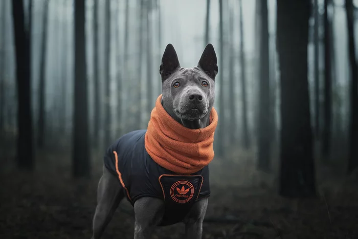 Yuna in the Misty Forest - My, Dog, Thai Ridgeback, Forest, Fog, Nikon D750