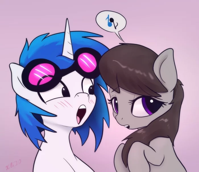 Разговоры о музыке - My Little Pony, Vinyl Scratch, Octavia Melody, Xbi