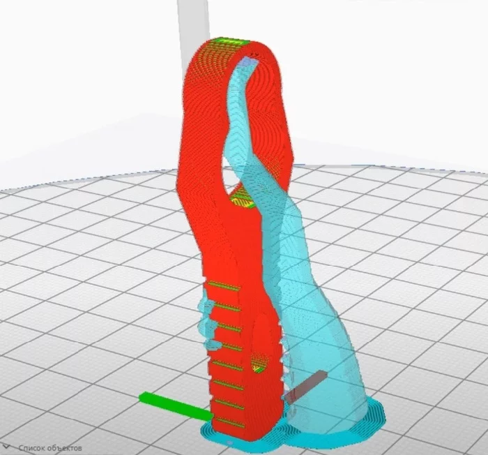 Древовидные поддержки в Cura - Моё, 3D принтер, 3D моделирование, 3D печать, Видео