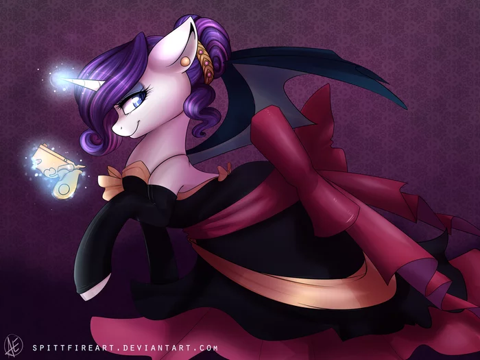 Dangerous Rara with paperweight - My little pony, Rarity, Spittfireart