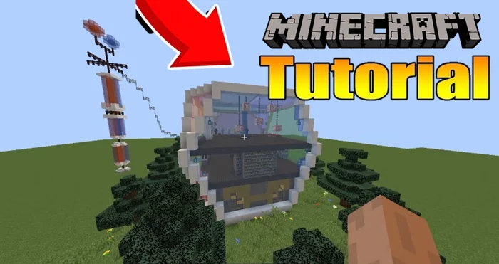 HOW TO BUILD A HOUSE FROM ANOTHER PLANET (Minecraft 2020) - My, Minecraft, House, Tutorial, Hyde, Video
