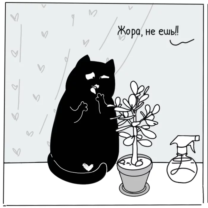 Eating habits - My, Comics, Web comic, Cat lovers, Humor, Art, Inedible, Try, Curiosity, Longpost, cat