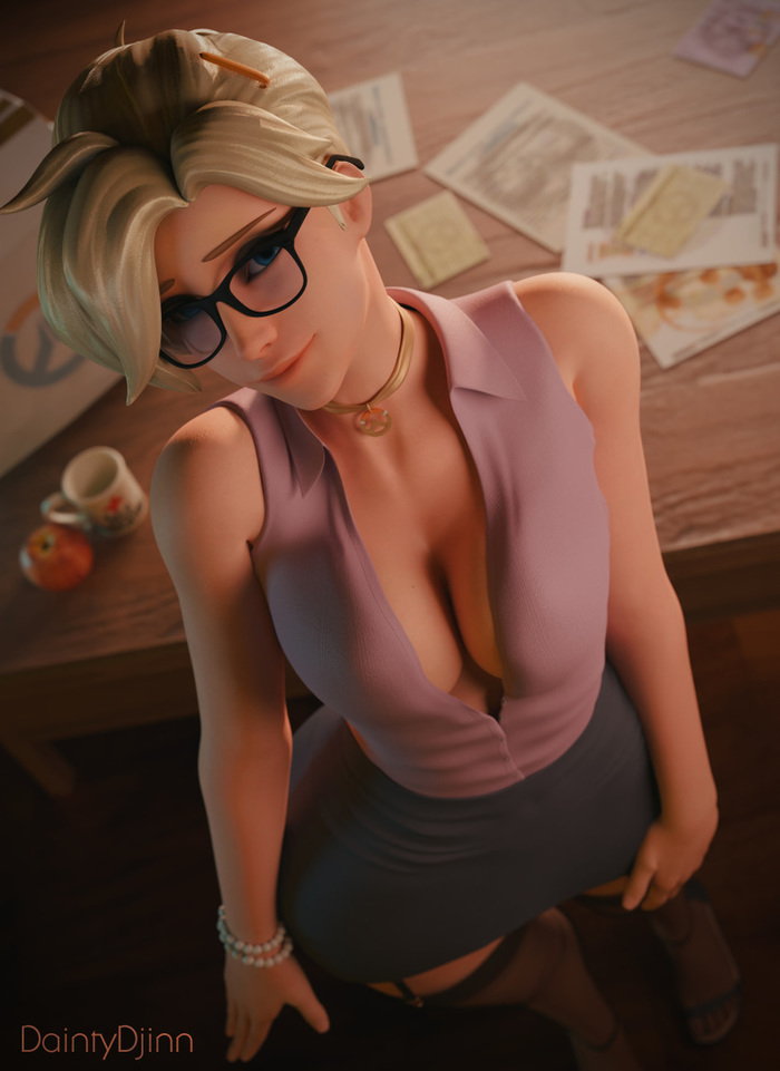  Overwatch, Mercy, Daintydjinn, , 3D