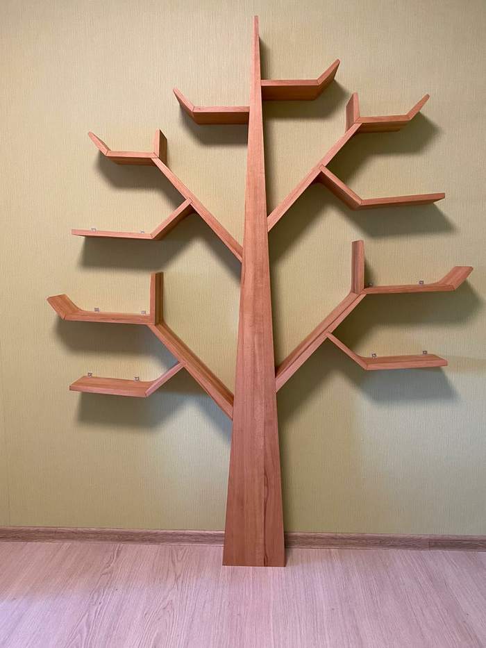 Do-it-yourself tree shelf - My, Carpenter, Workshop, With your own hands, A shelf, Needlework with process, Longpost