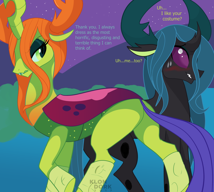  ,        My Little Pony, Thorax, Queen Chrysalis, Nightmare Night