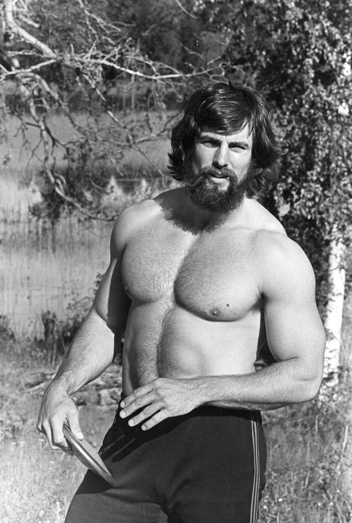 Олимпийский чемпион по метанию диска американец Мак Уилкинс, Финляндия, июль 1976 г