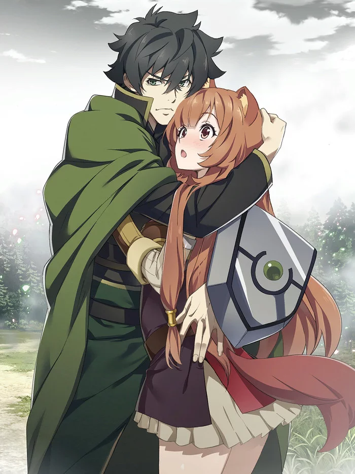 Щит и меч - Tate no Yuusha no Nariagari, Naofumi, Raphtalia, Anime Art, Animal Ears, Аниме