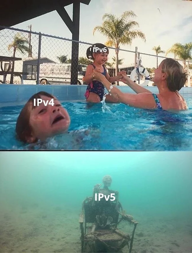 IPv5 - Internet, Ip, Ipv6, Sysadmin, Humor