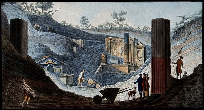 Гибель Помпеи, часть вторая. Раскопки История, Помпеи, Геркуланум, Везувий, Вулкан, Извержение, Археология, Италия, Видео, Длиннопост