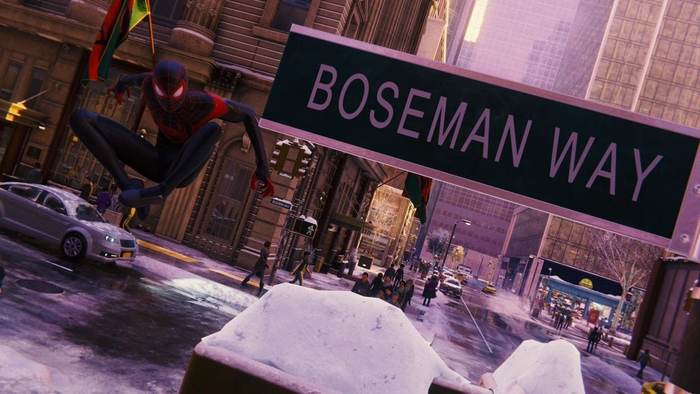 WAKANDA FOREVER: Spider-Man: Miles Morales found a street dedicated to the late Chadwick Boseman - Images, Spiderman, Chadwick Boseman, Memory, Playstation