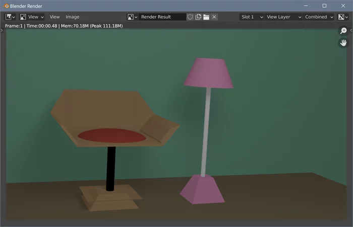 Self-training in Blender - day 3 - My, 3D modeling, 3D, Graphics, Blender, Self-development, Self-education, House