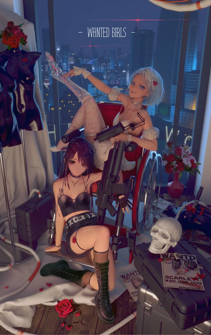 Not found - Anime Art, Аниме, Арт, Девушки
