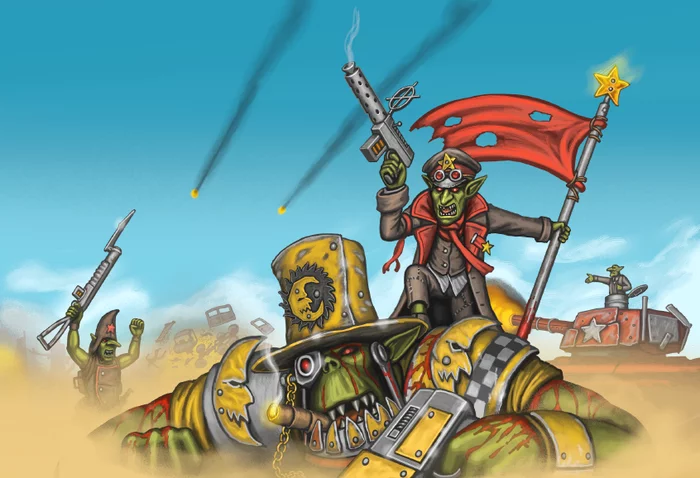 Da Red Gobbo - Warhammer 40k, Wh Art, Орки, Grot, A20t43c