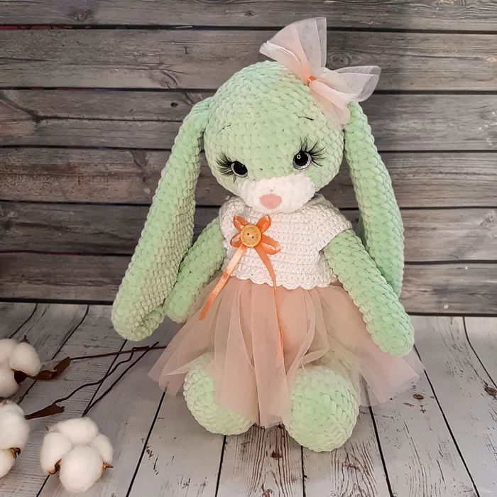 The history of the creation of the bunny - My, Knitted toys, Handmade, With your own hands, Needlework, Teddy hare, Needlework without process, Longpost