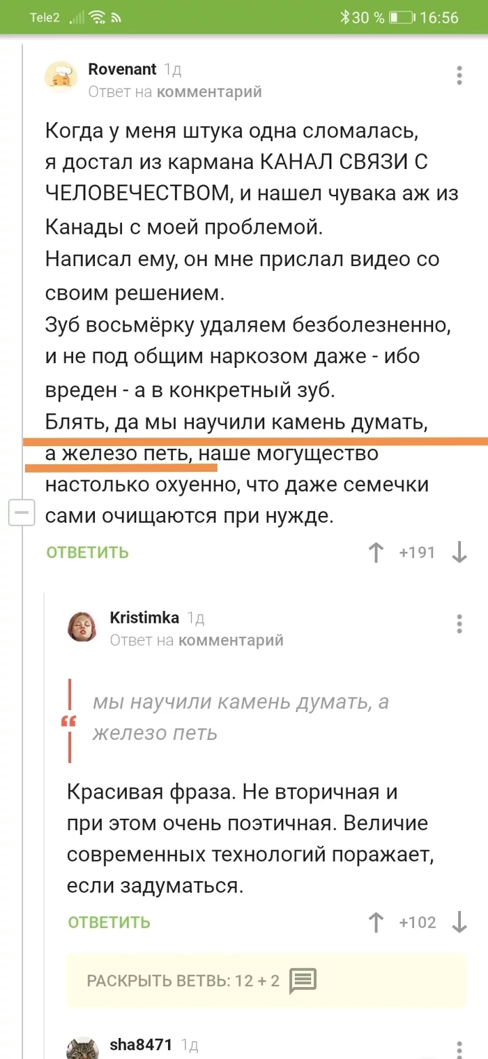 Really beautiful phrase - Comments on Peekaboo, Screenshot, Technics, Longpost