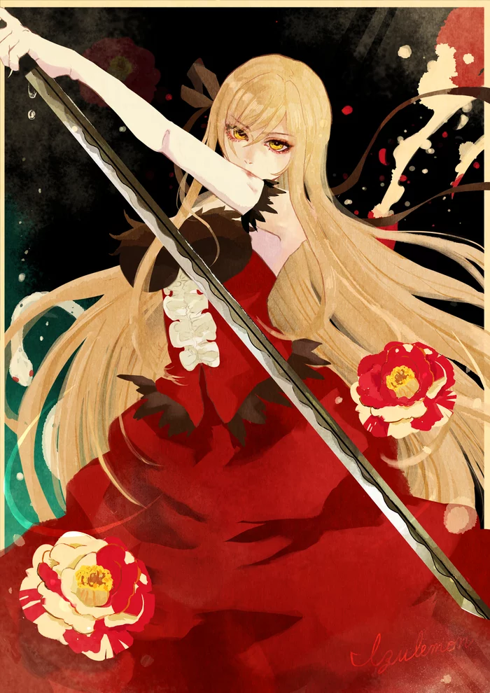 Kissshot - Anime, Anime art, Monogatari series, Kiss-Shot Acerola-orion Heart-under-blade