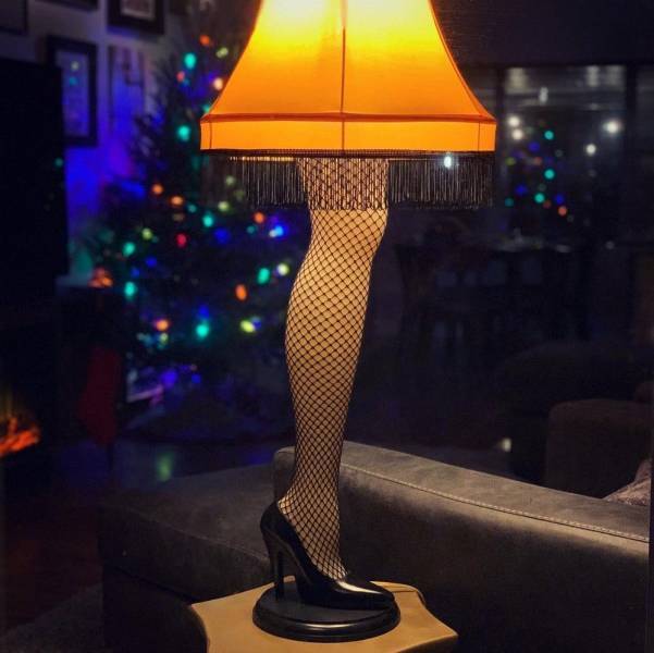 It seems to me that such a lamp will be distracting - Лампа, Floor lamp, Legs, Tights, Design