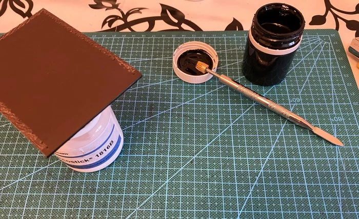 Shielded leather case for pass (experiment) - My, Leather products, Folk art, Longpost