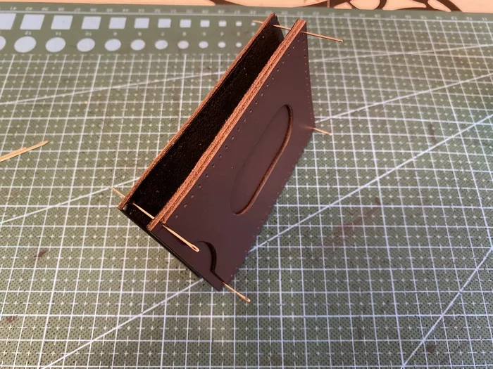 Shielded leather case for pass (experiment) - My, Leather products, Folk art, Longpost