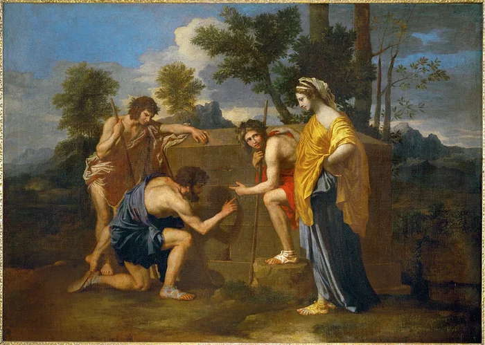 “The Arcadian Shepherds” by Poussin, or how the riddle from the artist grew into the search for the Holy Grail - My, Painting, Art, Painting, Poussin, Artist, Arcadia, Shepherd, Oil painting, Ancient Greece, Тайны, Теория заговора, Art history, Расследование, Longpost