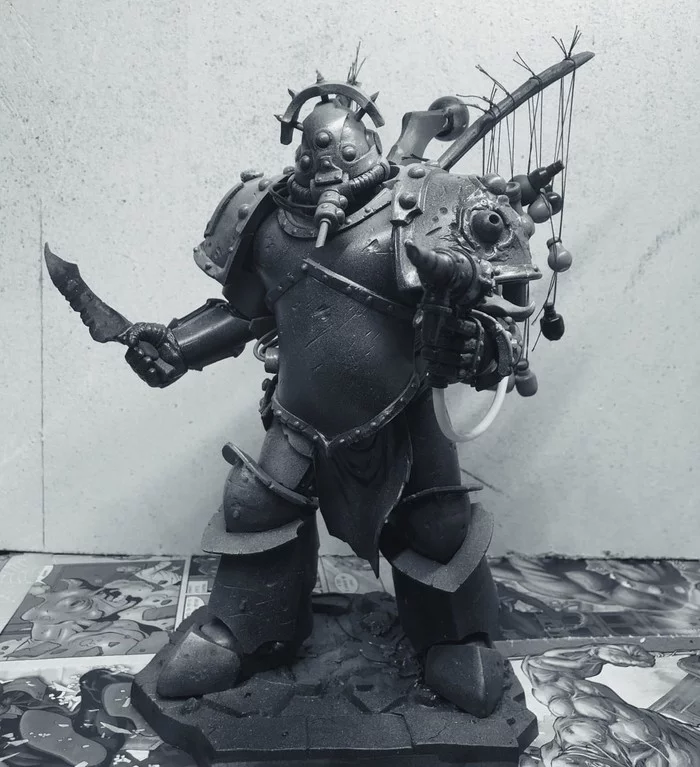 Biologus putrifier Fesmus Gulgroth - My, Warhammer 40k, Modeling, Miniature, Painting miniatures, Hobby, Collecting, Warhammer, With your own hands, Longpost