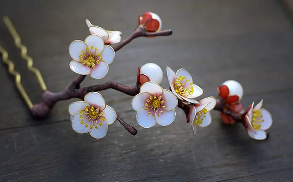 Magic flowers Sakae - Japan, Decorative arts, Kanzashi, Craftsmanship, Longpost, Needlework without process