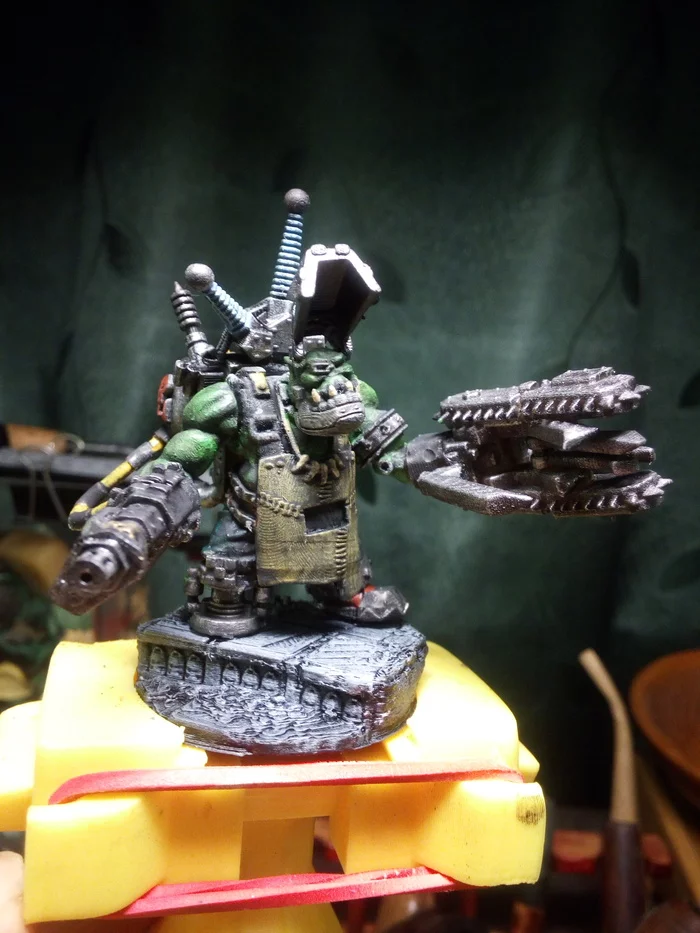 Call Galya, our tank is not beating... - My, Warhammer 40k, Orcs, Toy soldiers, Board games