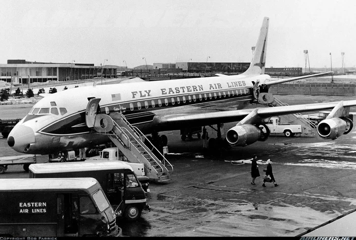 DC-8 on the apron - My, Airplane, Airline, Pan American, Mcdonnell Douglas, USA, Aviation history, Supersonic, Longpost, Douglas DC-8