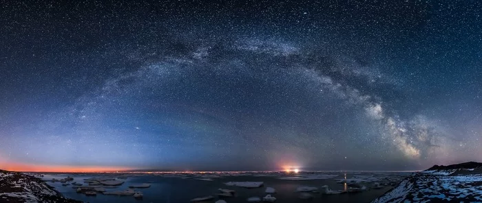Starry sky over Sakhalin. - Sakhalin, Stars, Astrophoto, Sky, Milky Way, Longpost, The photo