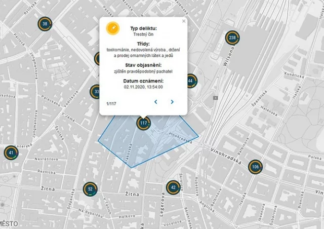 How criminal is your area: police have launched an online crime map - Czech, Prague, Police, Crime