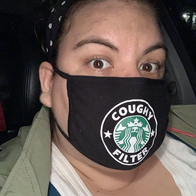 funny - Mask, Means of protection, Starbucks, Cough, Filter, Wordplay