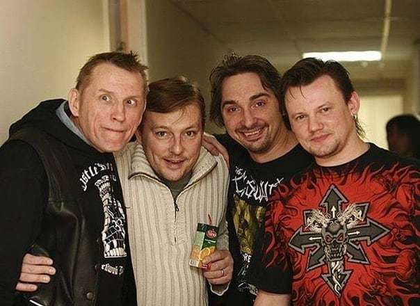 Andryukha, we have a corpse, possibly an Anarchist... - King and the Clown, The photo, Alexey Nilov, Mikhail Gorshenev, Oleg Garkusha, Andrey Knyazev, Celebrities