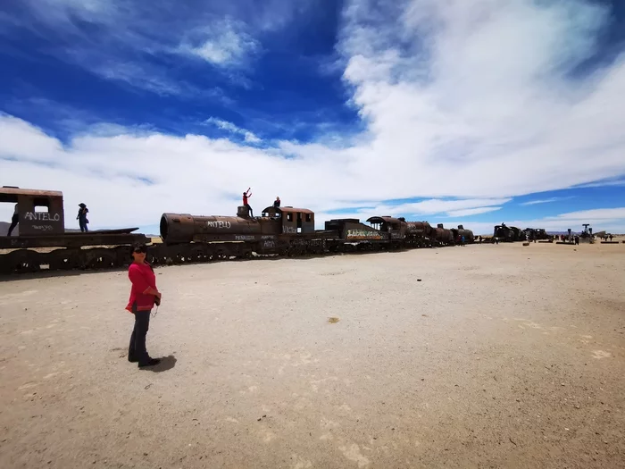 Latin American checkmark - Uyuni: cemetery of steam locomotives (03.12.2019) - My, Tourism, Travels, South America, Longpost, Series Latin American Tick 20192020