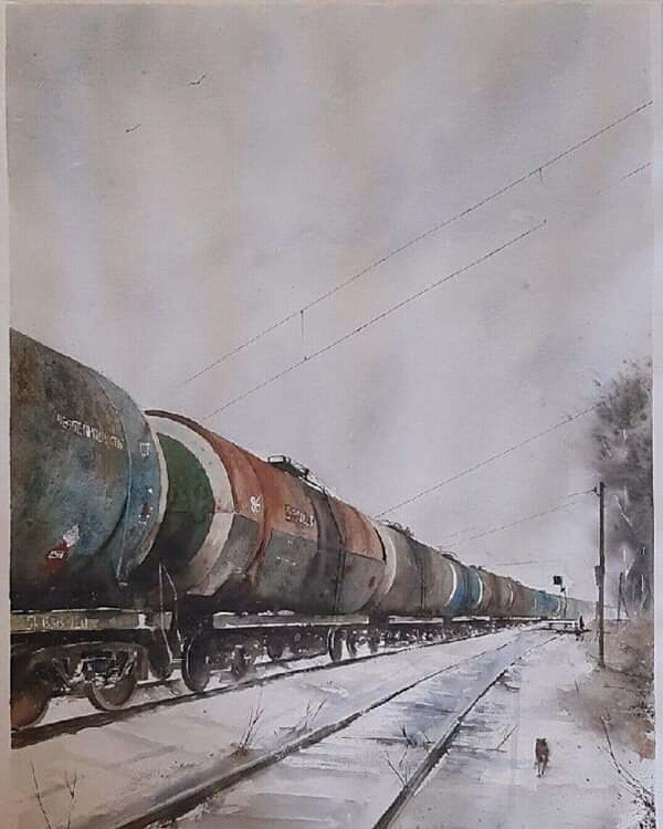 Author Igor Volkov - Art, Landscape, Railway