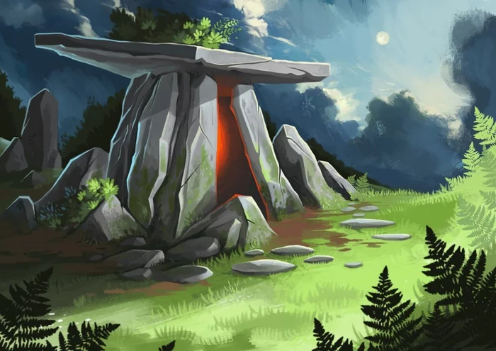 Dolmen - My, Art, Photoshop, Dolmens