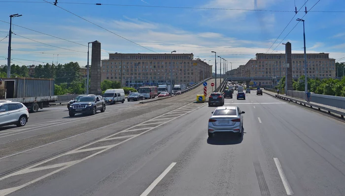 Yes, how much is possible?! - Saint Petersburg, Bridge, Traffic jams, Violation of traffic rules, Negative