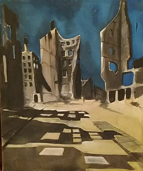 Dead City reproduction - My, Art, Painting