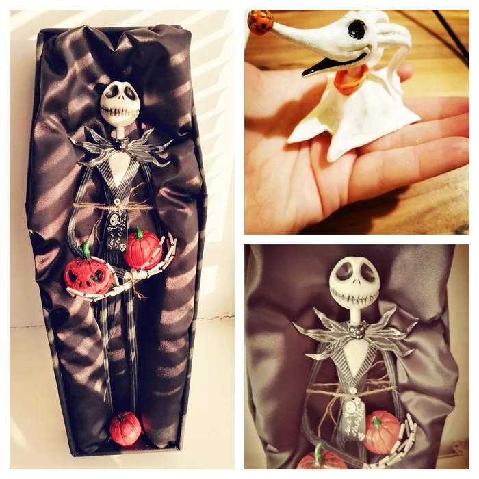 Zero and Jack - The nightmare before christmas, Tim Burton, Collectible figurines, Characters (edit), Cartoons, Coffin, Dog