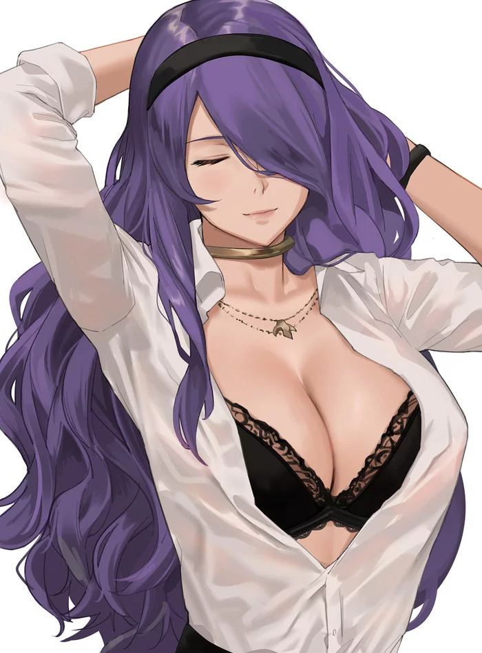 Office Lady Camilla - NSFW, Fire emblem, Camilla, Boobs, Anime, Anime art, Art, Erotic, Underwear, Office workers