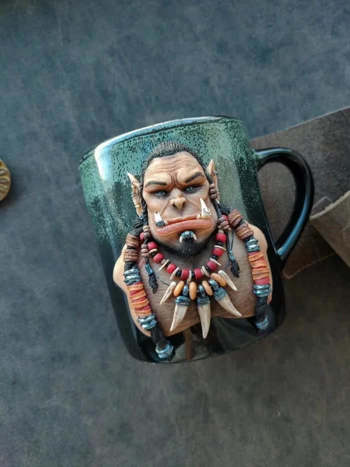 Durotan - My, Needlework without process, World of warcraft, Polymer clay, With your own hands, Warcraft, Handmade, Longpost, Durotan