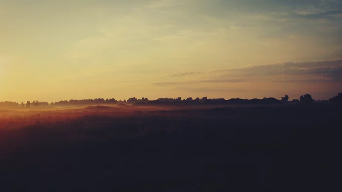 Dawn in the field - My, Canon, The photo, Landscape, Morning, dawn, Sunrise, Ural, Southern Urals