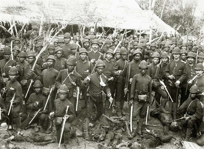 Assault on the Kota Sukun fortress - Sumatra, Fortress, Storm, 1897, The photo, Netherlands (Holland)