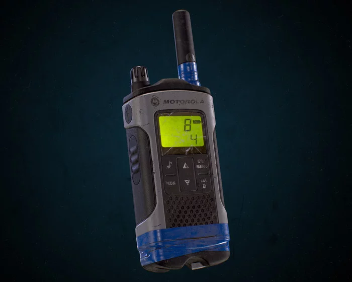 Motorola TLKR T80 - My, 3D modeling, 3DS max, Render, Pbr, Textures, Longpost