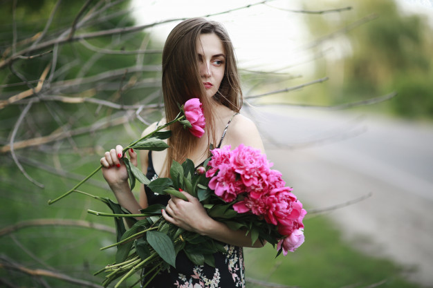 Girl and roses - My, Girl, Flowers, Philosophy, Copyright, Art, Longpost